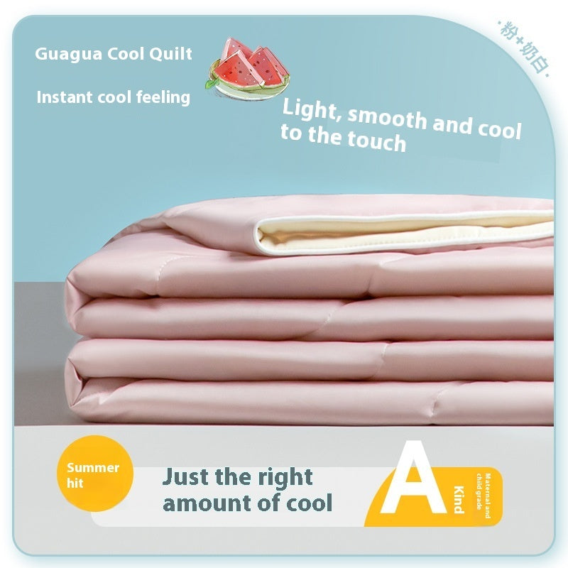 New Spandex Cool Silk Summer Quilt Ice Cream Airable Cover Machine Washable Summer Blanket