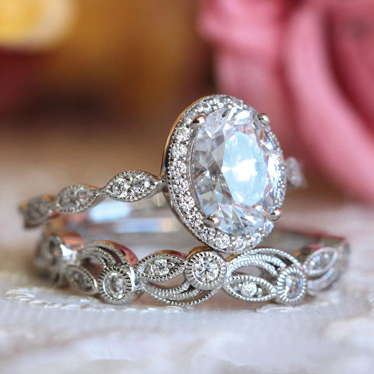 Women's Retro Pattern Plated Alloy Ring