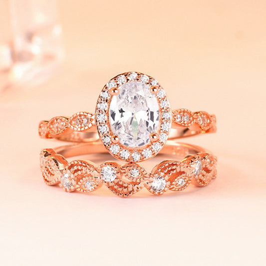 Women's Retro Pattern Plated Alloy Ring