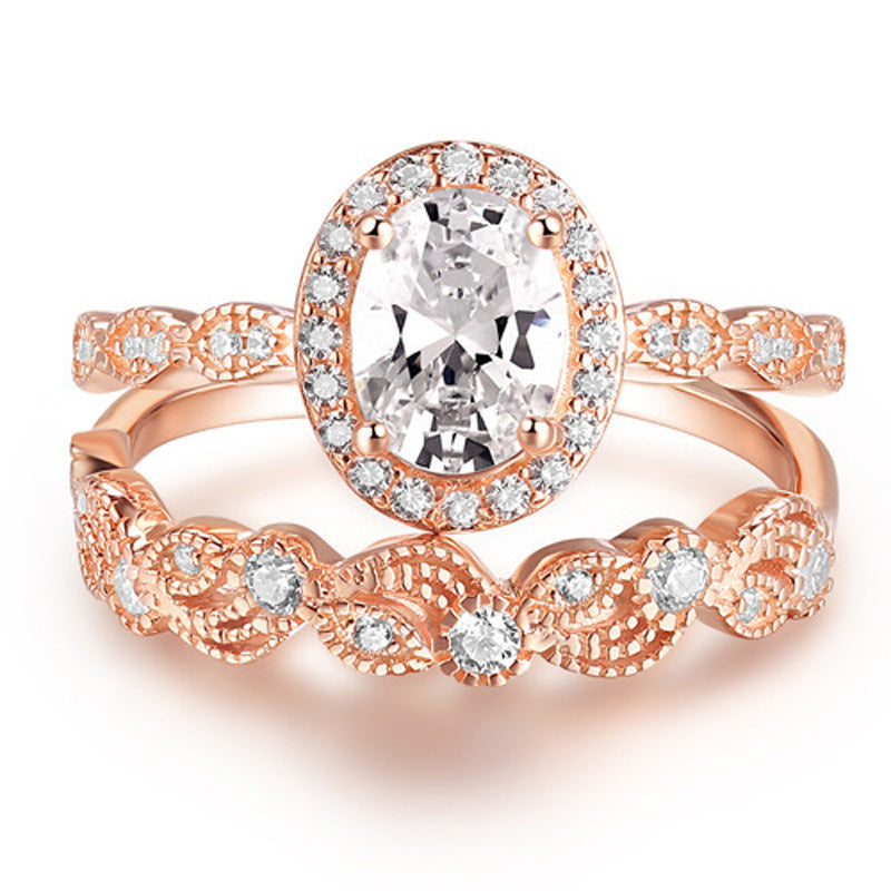 Women's Retro Pattern Plated Alloy Ring
