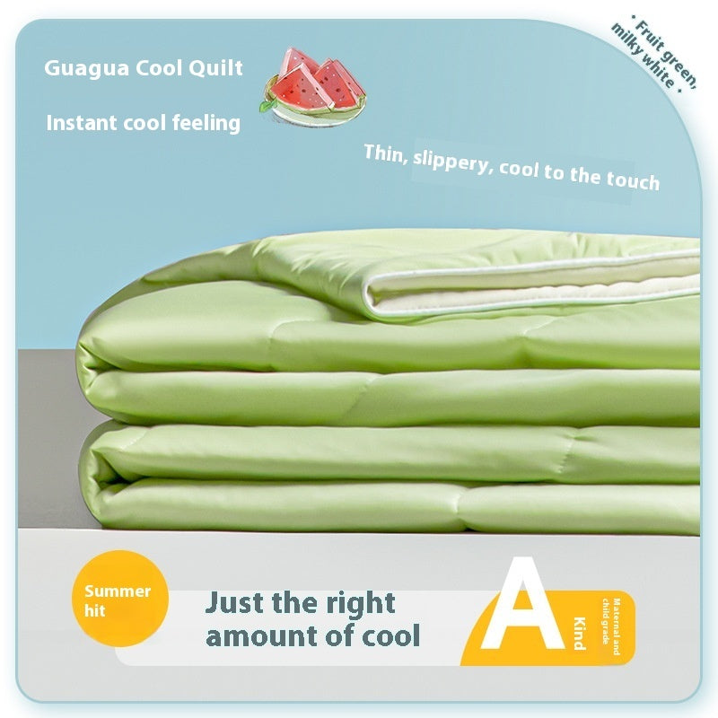 New Spandex Cool Silk Summer Quilt Ice Cream Airable Cover Machine Washable Summer Blanket
